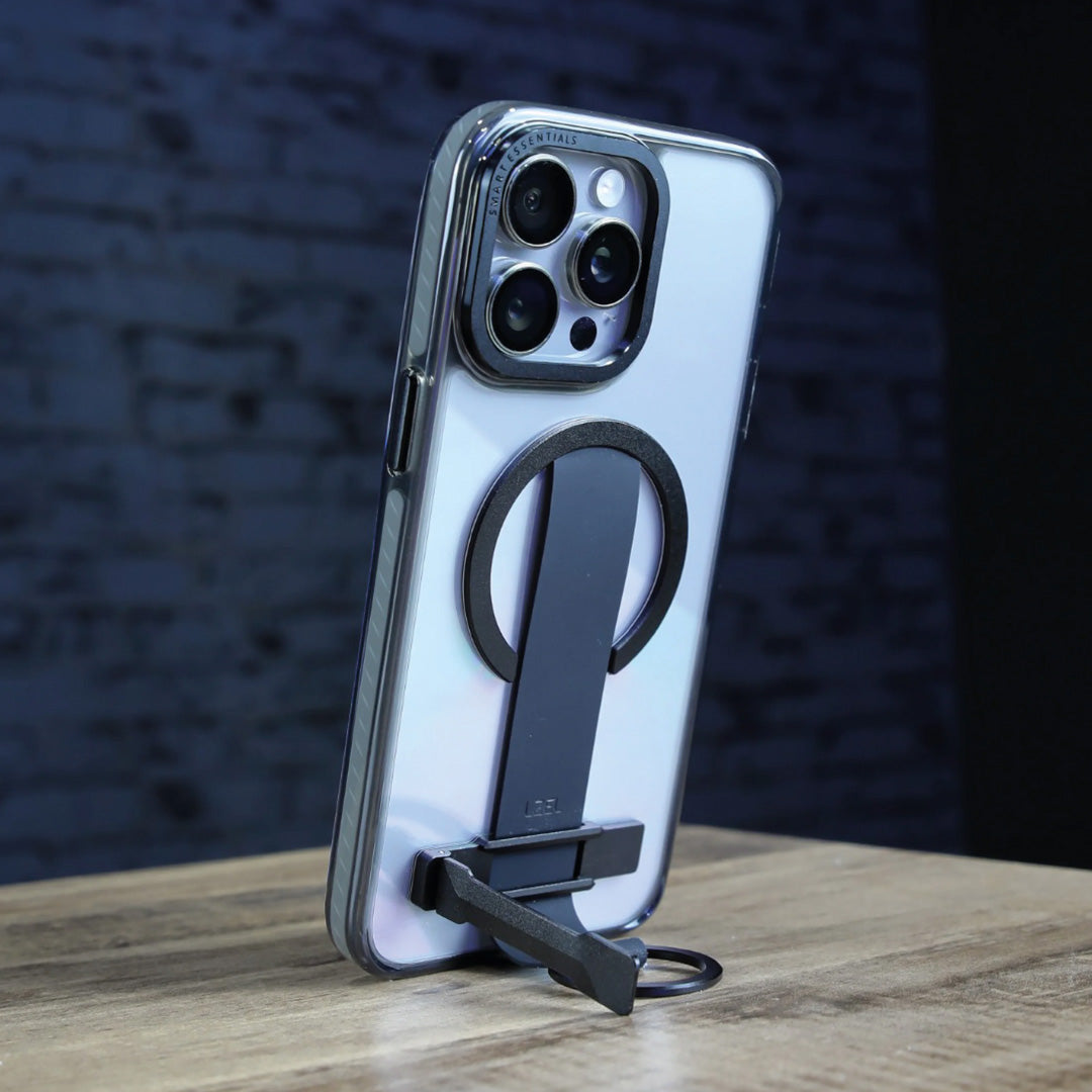كڤر حماية LZEL Primemag Grip المقاوم للسقوط لهاتف iPhone 16 Pro | شفاف / أسود كڤر حماية LZEL Primemag Grip المقاوم للسقوط لهاتف iPhone 16 Pro | شفاف / أسود
